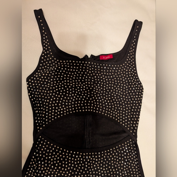 NWT Hot Miami Styles Sparkly Rhinestone Cut-Out Women's Jumpsuit - Picture 5 of 12